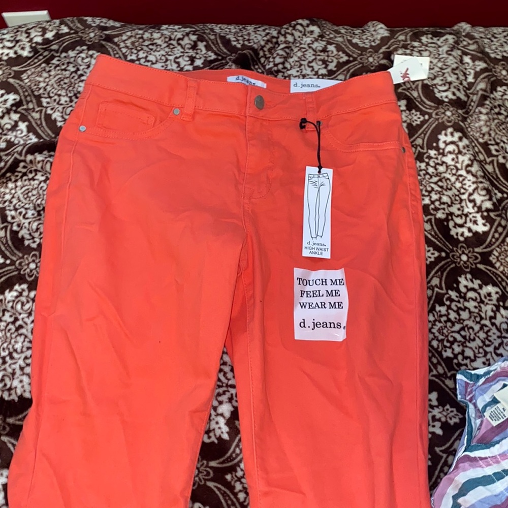 d.jeans size 10 in a coral color